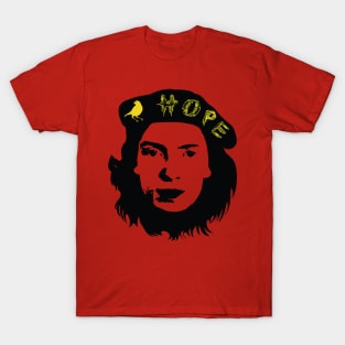 HOPE is the Thing With Feathers Emily Dickinson Che Guevara design T-Shirt